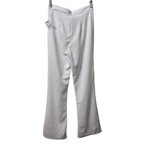 NY Invasion Women Pants Size Small Peppy‎ Strakight Leg White Pull-On Business
